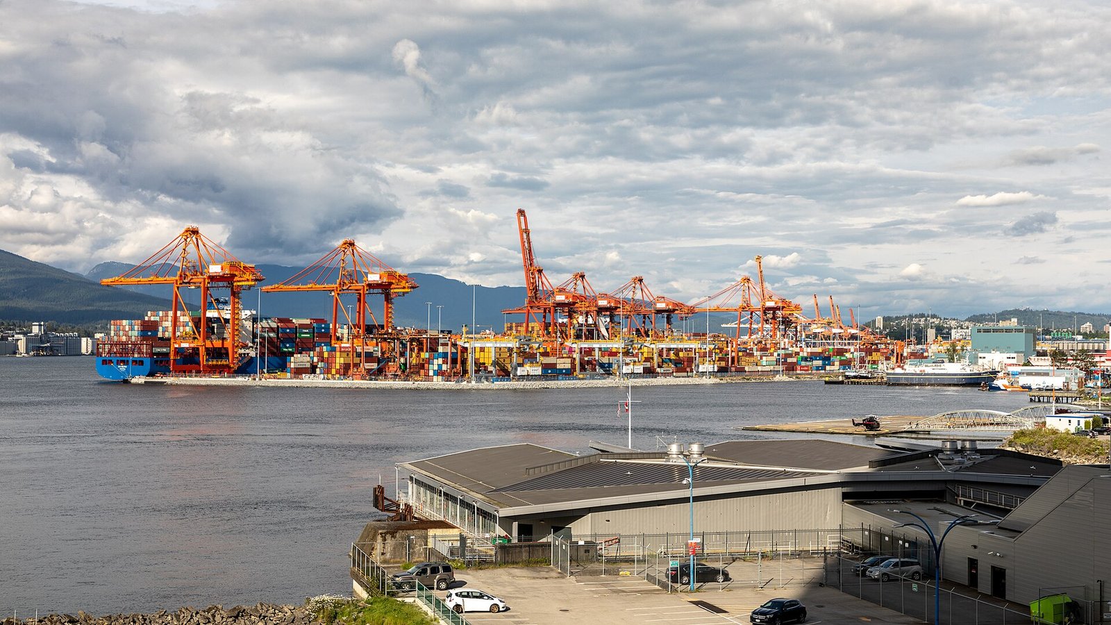 Centerm container terminal in the Port of Vancouver