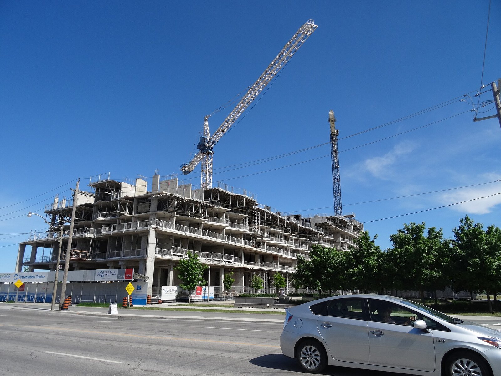Residential towers under construction in Toronto
