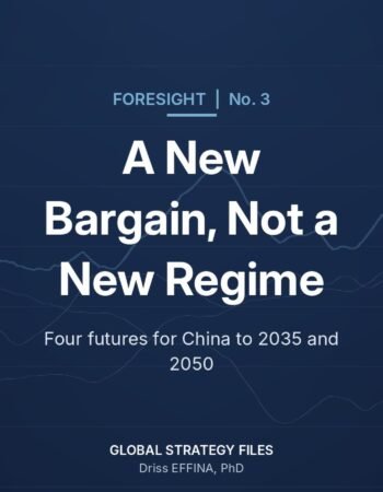 Foresight No. 3 cover: A New Bargain, Not a New Regime