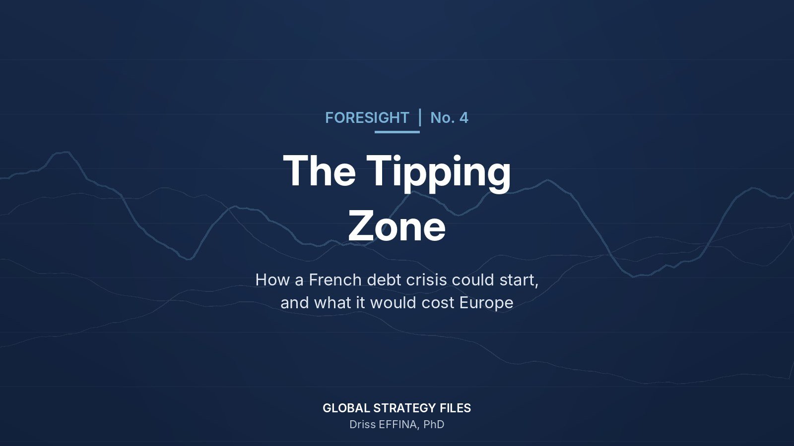 Foresight No. 4 cover: The Tipping Zone