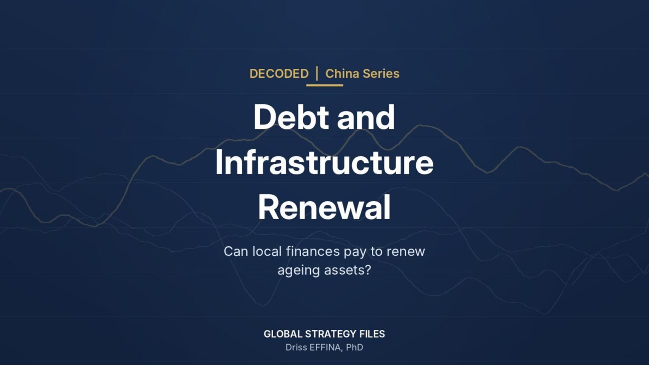 Decoded China series cover: China Debt and Infrastructure Renewal