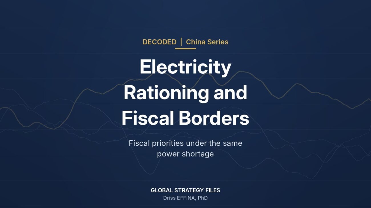 Decoded China series cover: China Electricity Rationing and Fiscal Borders
