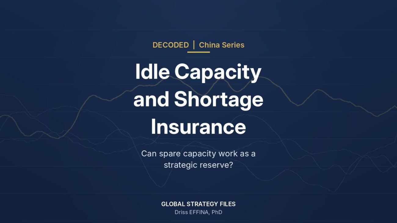 Decoded China series cover: China Idle Capacity and Shortage Insurance