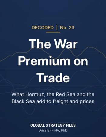 Decoded No. 23 cover: The War Premium on Trade