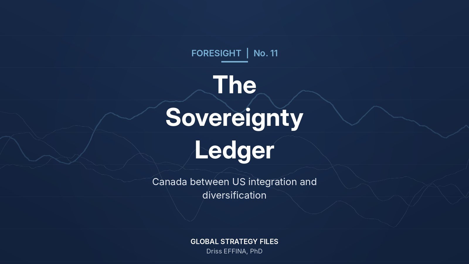 Foresight No. 11 cover: The Sovereignty Ledger