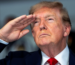 Donald Trump saluting