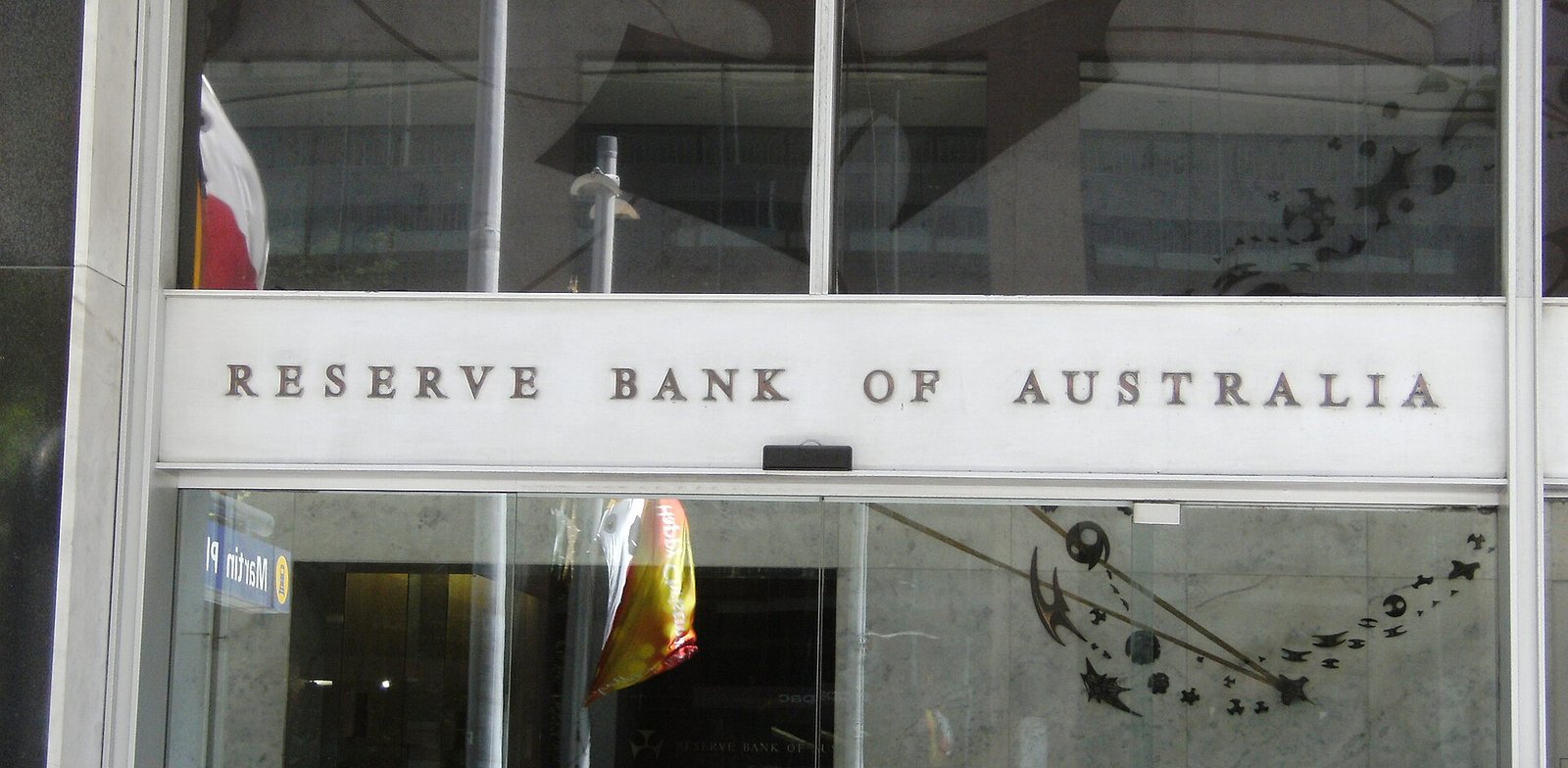Entrance of the Reserve Bank of Australia head office in Martin Place, Sydney