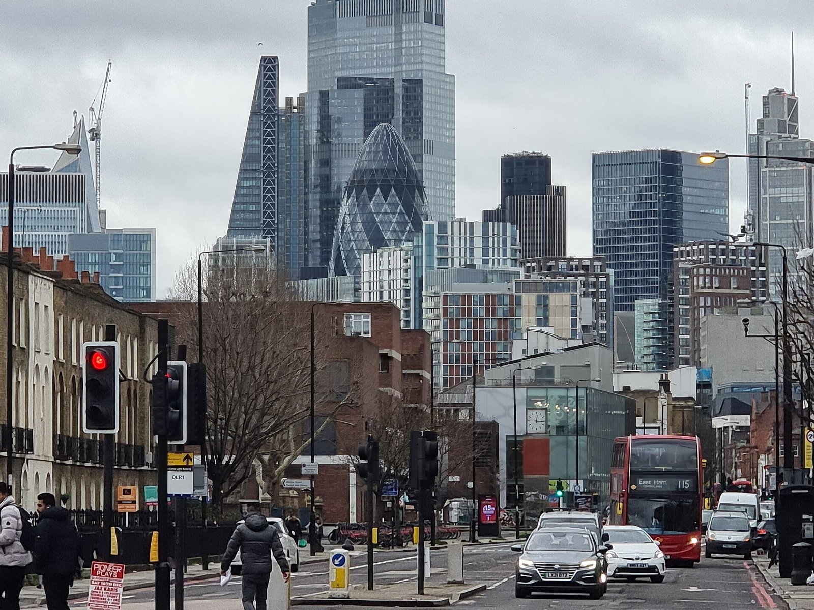 Skyline of the City of London financial district